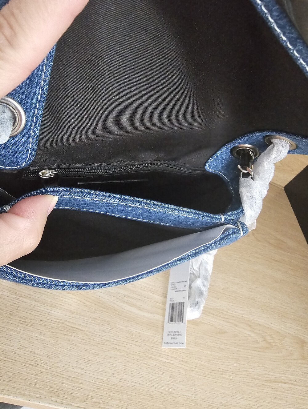 Marc Jacobs Denim Sequin Floral Crossbody Bag - Picture 12 of 14